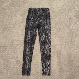 BANDIER X Candida Maria Snakeskin Leggings Size Small